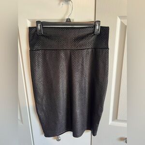 LuLaRoe Black Cassie Pencil Skirt Knee-Length